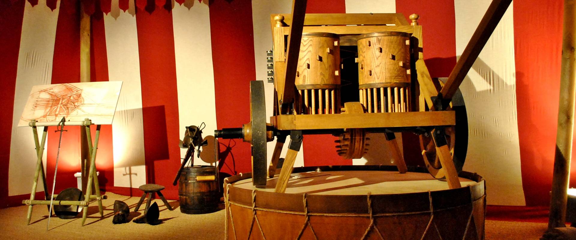 Il tamburo da guerra di Leonardo da Vinci foto di Luca Spinelli Cesena